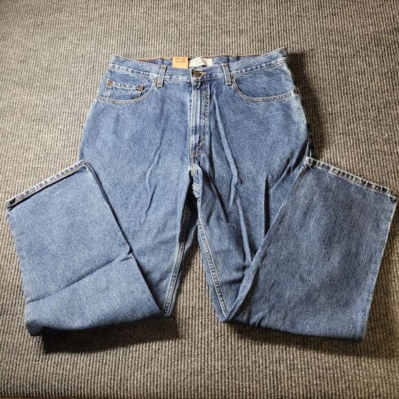 NWT Levi's Strauss Signature Jeans Men's 38x30 Blue Medium Wash‎ Relaxed Fit - Picture 1 of 10